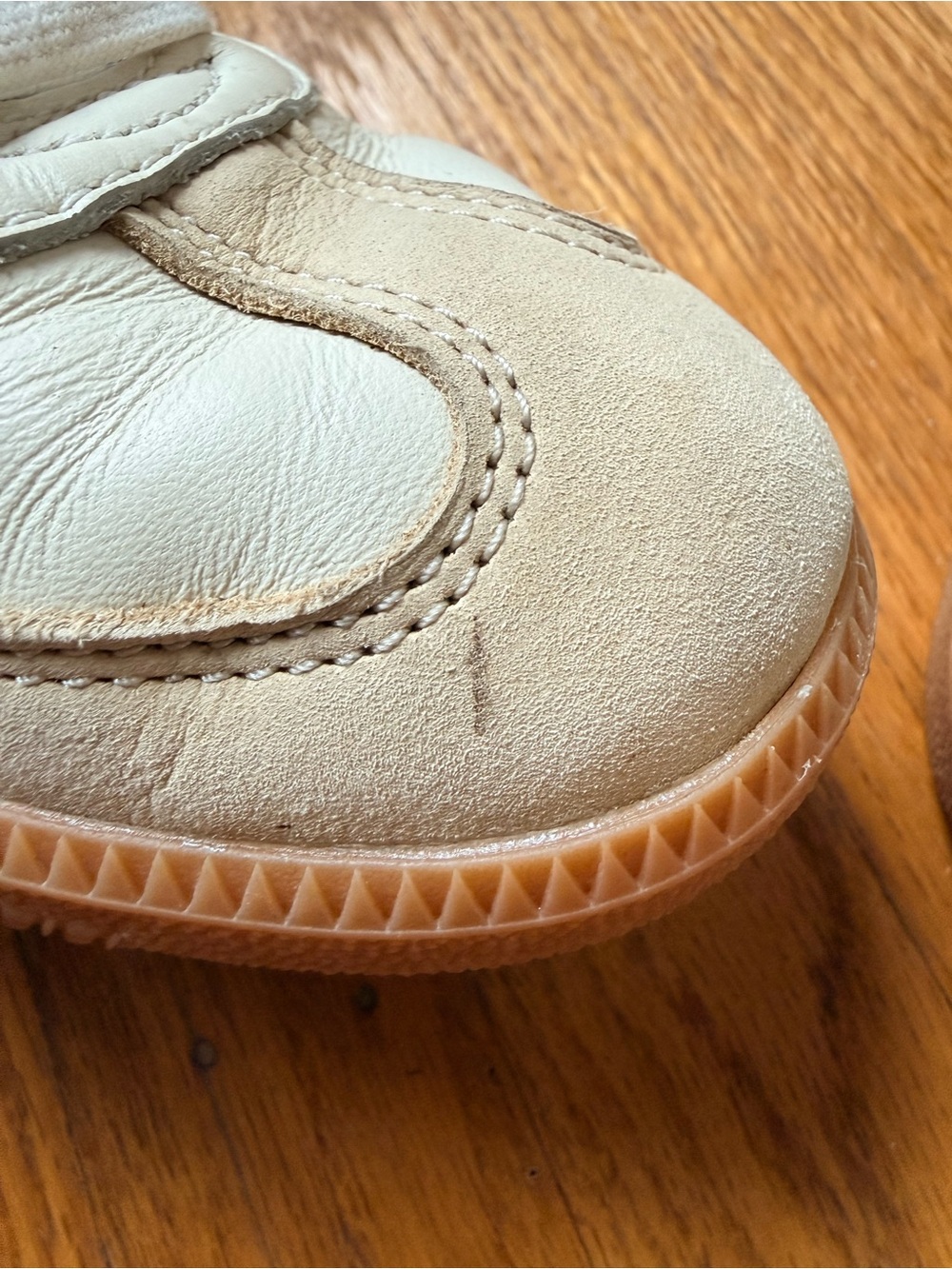 adidas samba OG Cream and Black Classic Sneakers with Gold Tongue Logo - Picture 8 of 9